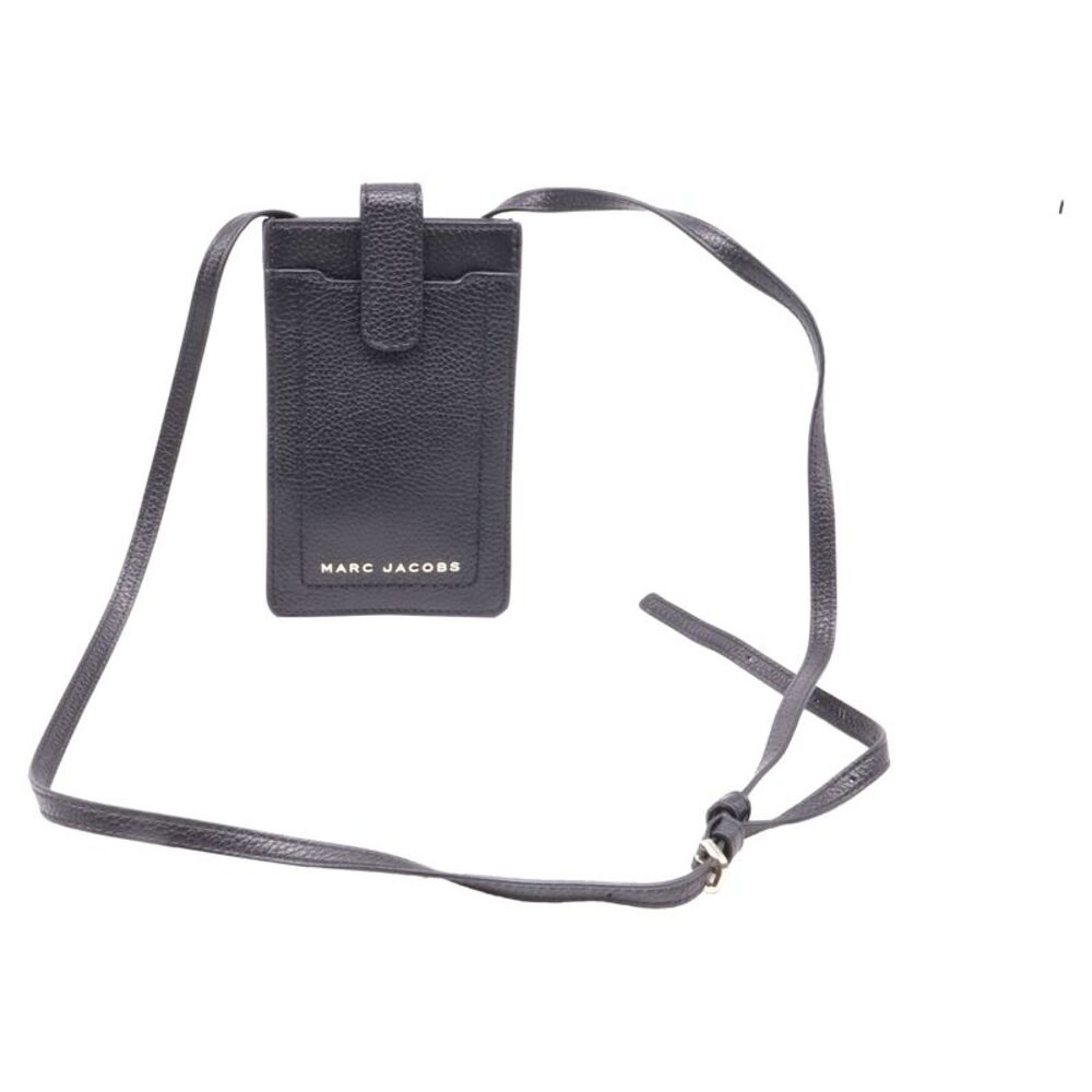 Marc Jacobs The Groove Crossbody Phone Case in Black Leather